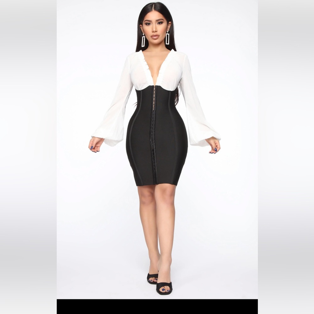 Fashion nova just met you bandage mini dress